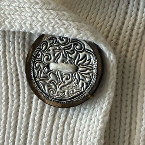 Soft Surroundings Women’s White Cotton Tunic Sweater. Size XS/S. - Picture 7 of 11